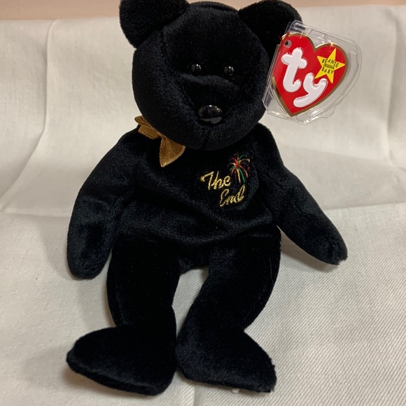 "THE END" BEANIE BABY BEAR RARE WITH ERRORS - Picture 1 of 6